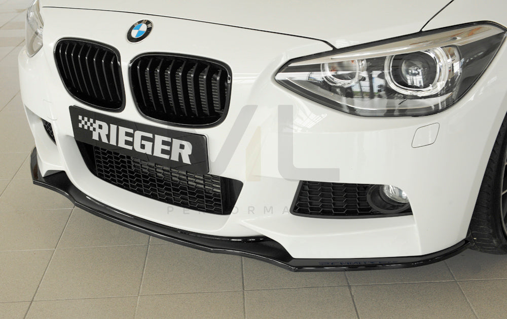 Rieger 00088081 BMW 1 Series F20 F21 Front Splitter 8 | ML Performance EU Car Parts