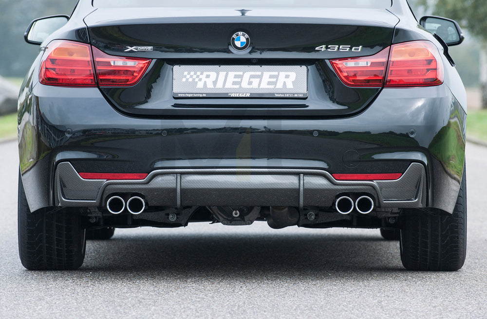 Rieger 00099268 BMW 4 Series F32 F33 F36 Rear Diffuser 2 | ML Performance EU Car Parts