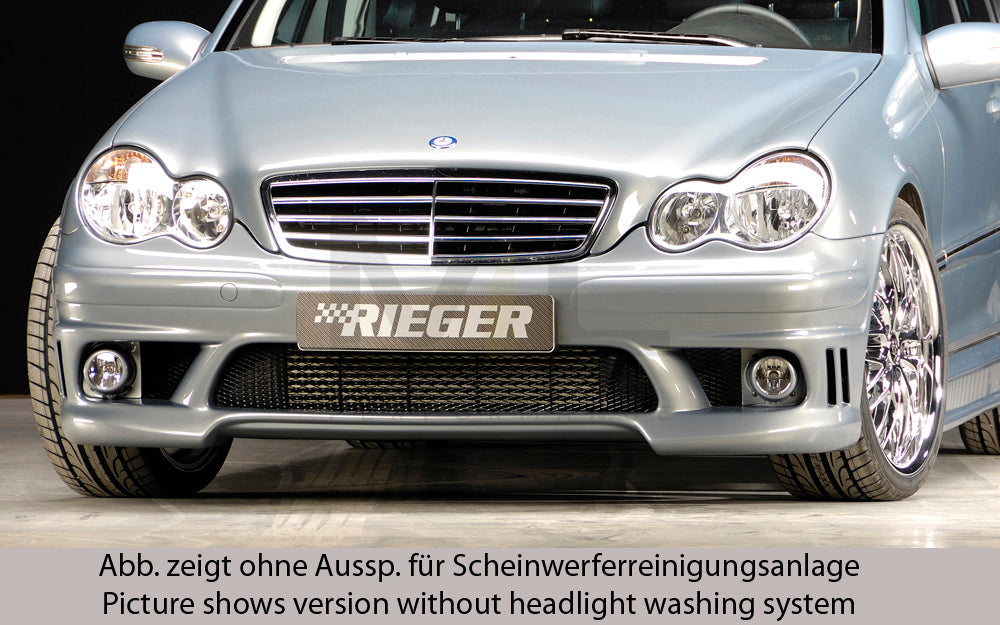 Rieger 00025203 Mercedes-Benz W203 C-Class Front Bumper 4 | ML Performance EU Car Parts