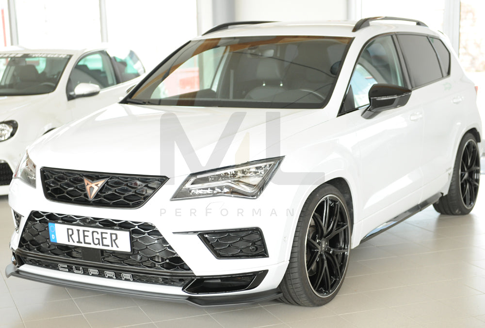 Rieger 00027044 SEAT 5FP Ateca Cupra Front Splitter 4 | ML Performance EU Car Parts