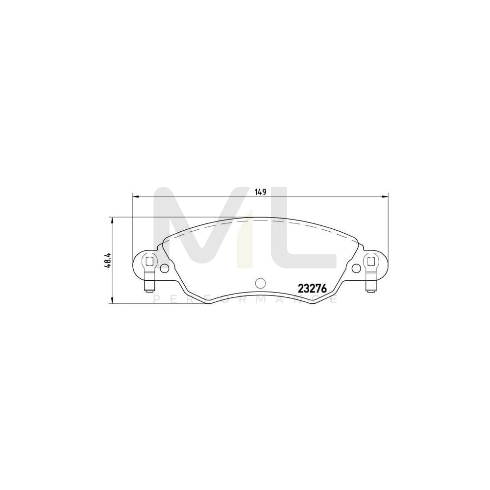 Brembo P 61 070 Brake Pad Set For Citroën C5 I Hatchback With Brake Caliper Screws | ML Performance Car Parts