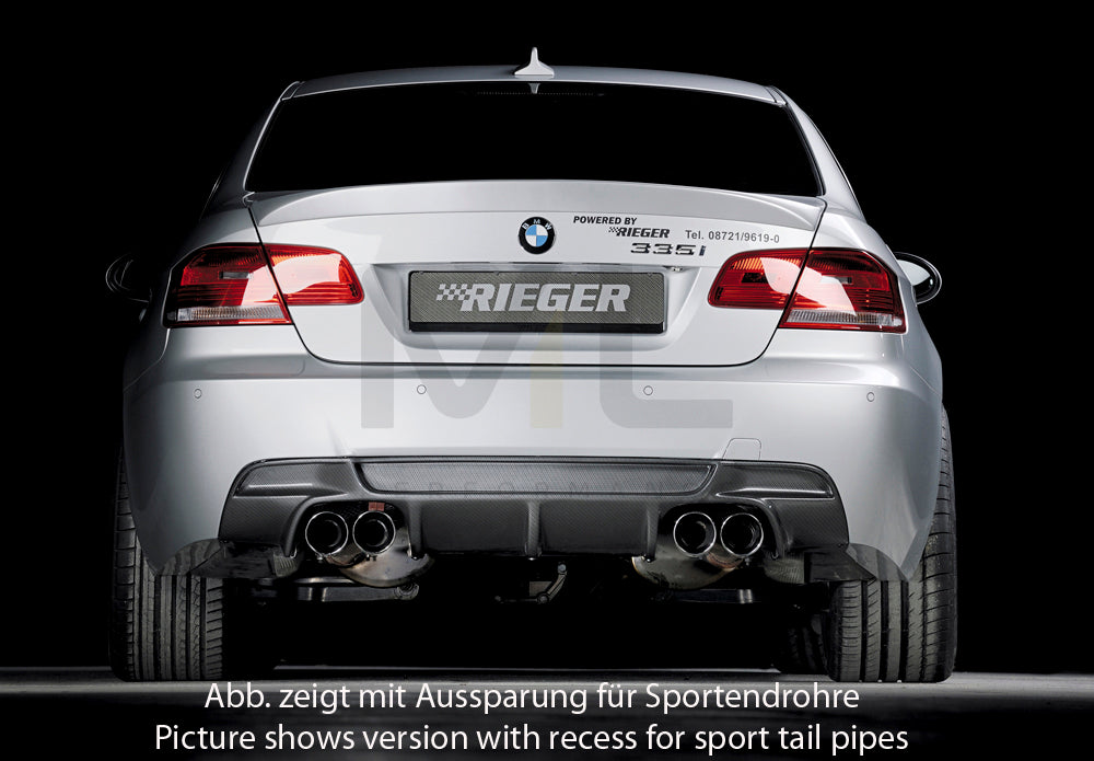 Rieger 00099859 BMW 3 Series E92 E93 Rear Diffuser 5 | ML Performance EU Car Parts