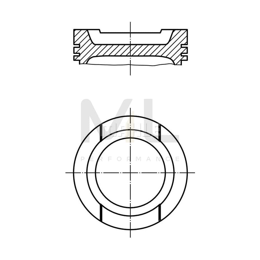 MAHLE ORIGINAL 033 20 00 Piston 81,01 mm | ML Performance Car Parts