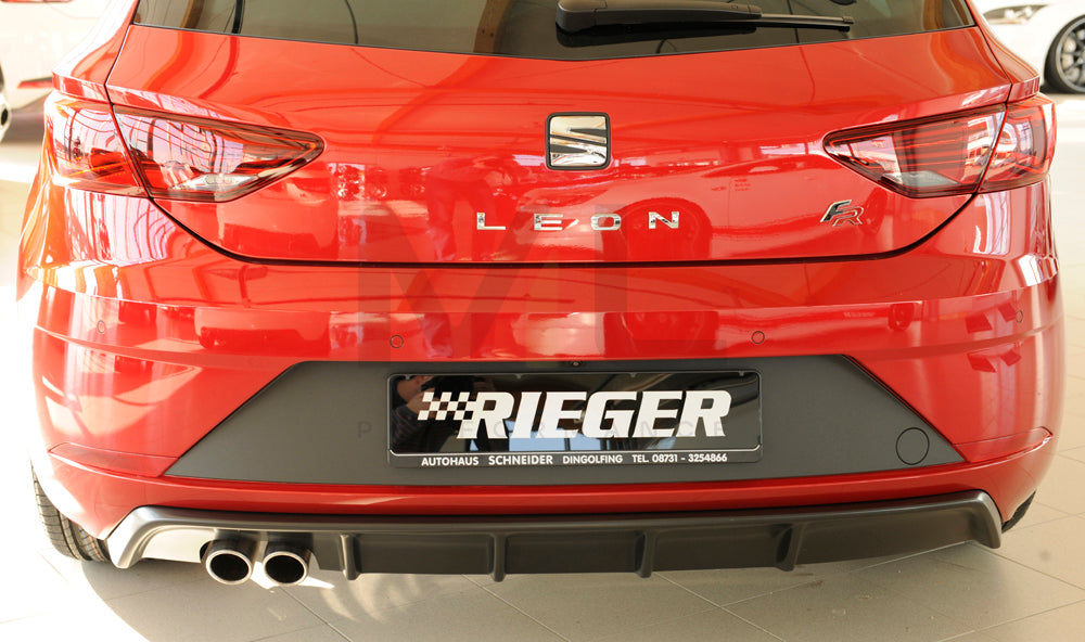 Rieger 00027033 SEAT 5F Leon FR Rear Diffuser 6 | ML Performance EU Car Parts