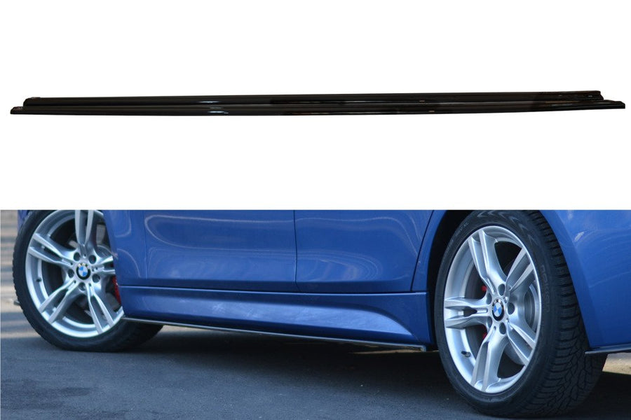 Maxton Design BM-3-F30F-MPACK-SD1T Side Skirts Diffusers BMW Series 3 F30 Sedan M-Sport (Facelift) | ML Performance UK Car Parts