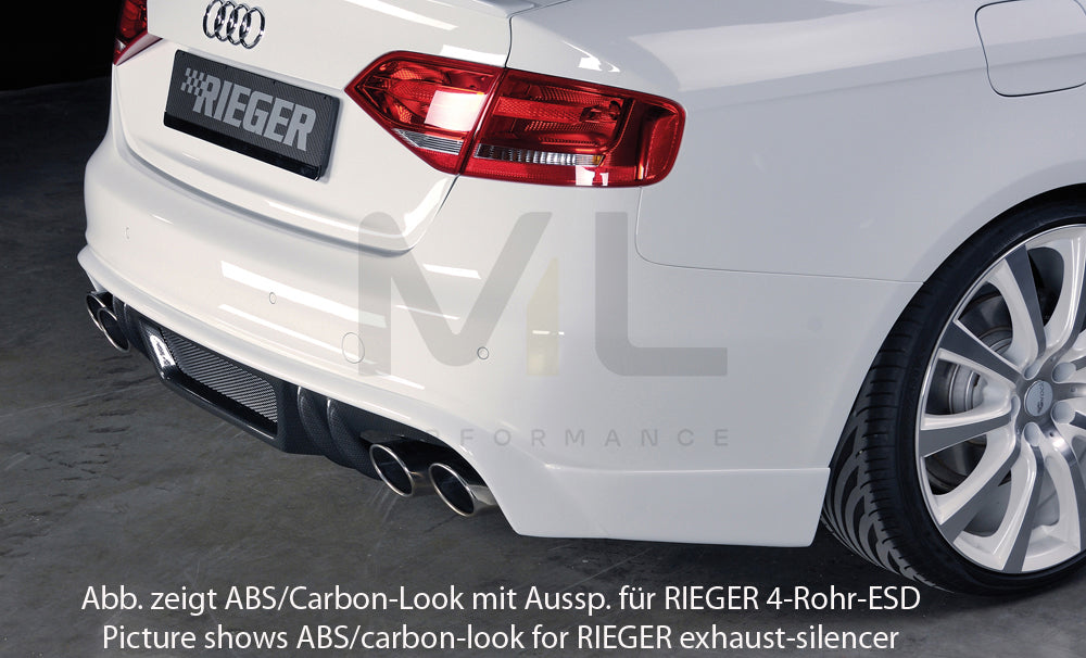 Rieger 00055530 Audi B8 B81 S4 Rear Diffuser 3 | ML Performance EU Car Parts