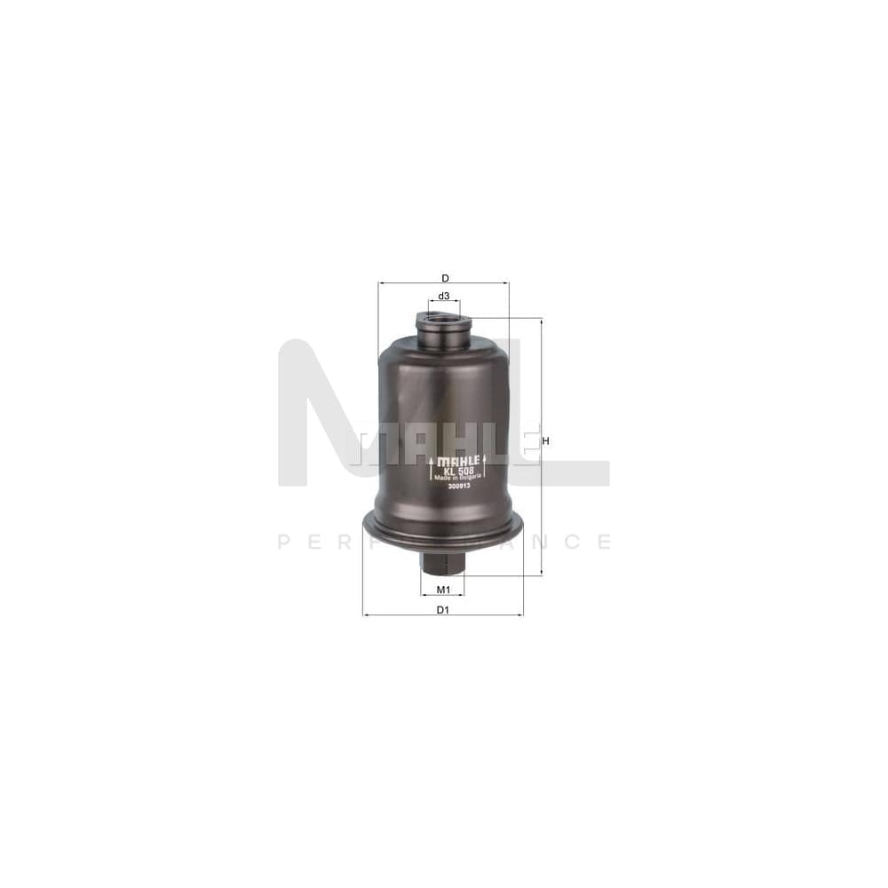 MAHLE ORIGINAL KL 508 Fuel filter In-Line Filter | ML Performance Car Parts