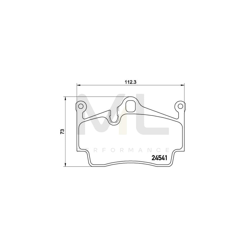 Brembo P 65 028 Brake Pad Set Prepared For Wear Indicator | ML Performance Car Parts