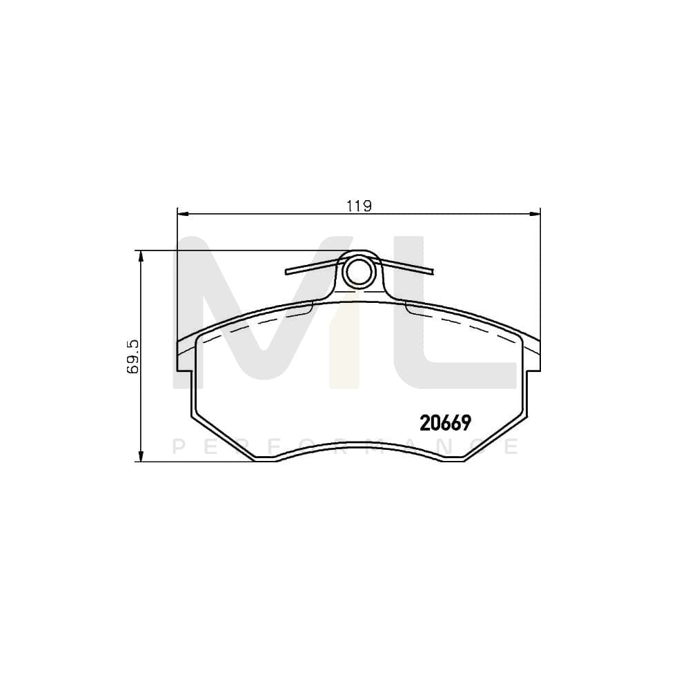 Brembo P 99 026 Brake Pad Set Excl. Wear Warning Contact, With Brake Caliper Screws | ML Performance Car Parts