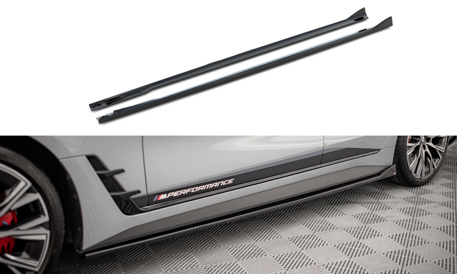 Maxton Design BM-4-G26-MPACK-GC-SD2T Side Skirts Diffusers V.2 BMW Series 4 Gran Coupe M-Pack G26 | ML Performance UK Car Parts