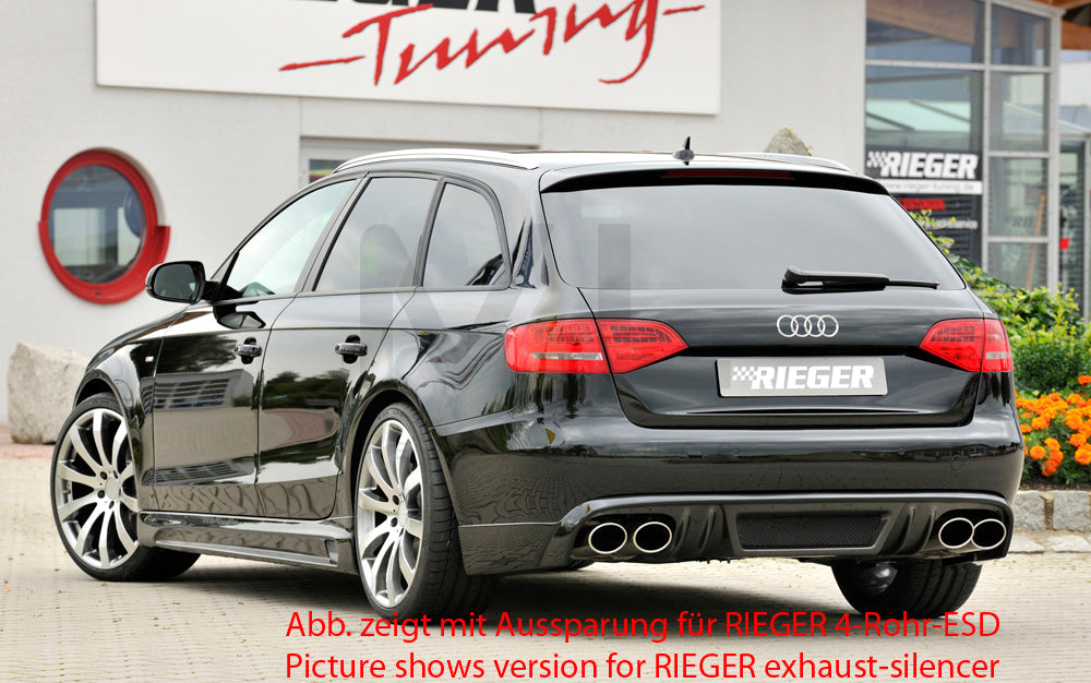 Rieger 00099072 Audi B8 B81 A4 Rear Diffuser 5 | ML Performance EU Car Parts