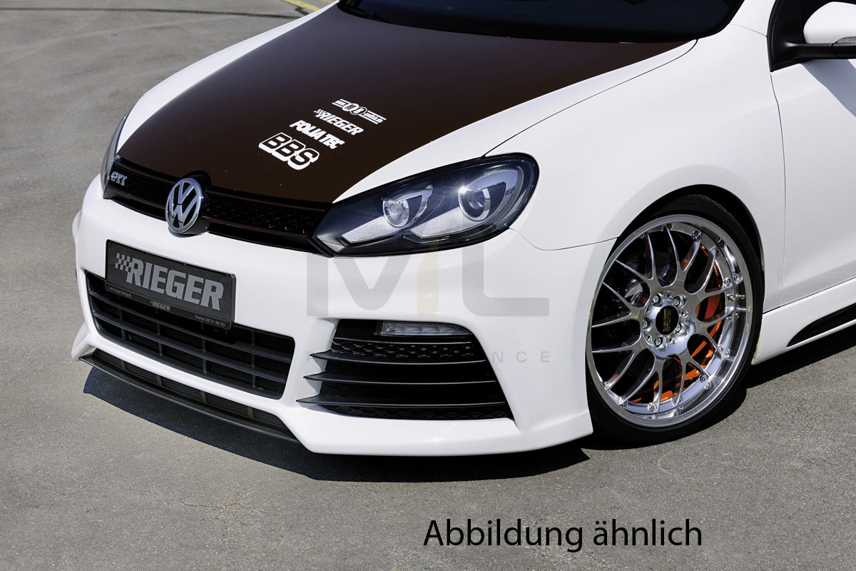 Rieger 00059534 VW Mk6 Golf Front Bumper (GTI & GTD) 4 | ML Performance EU Car Parts