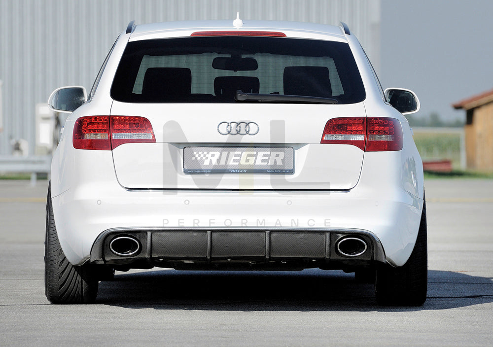 Rieger 00099227 Audi 4F A6 Rear Diffuser 2 | ML Performance EU Car Parts