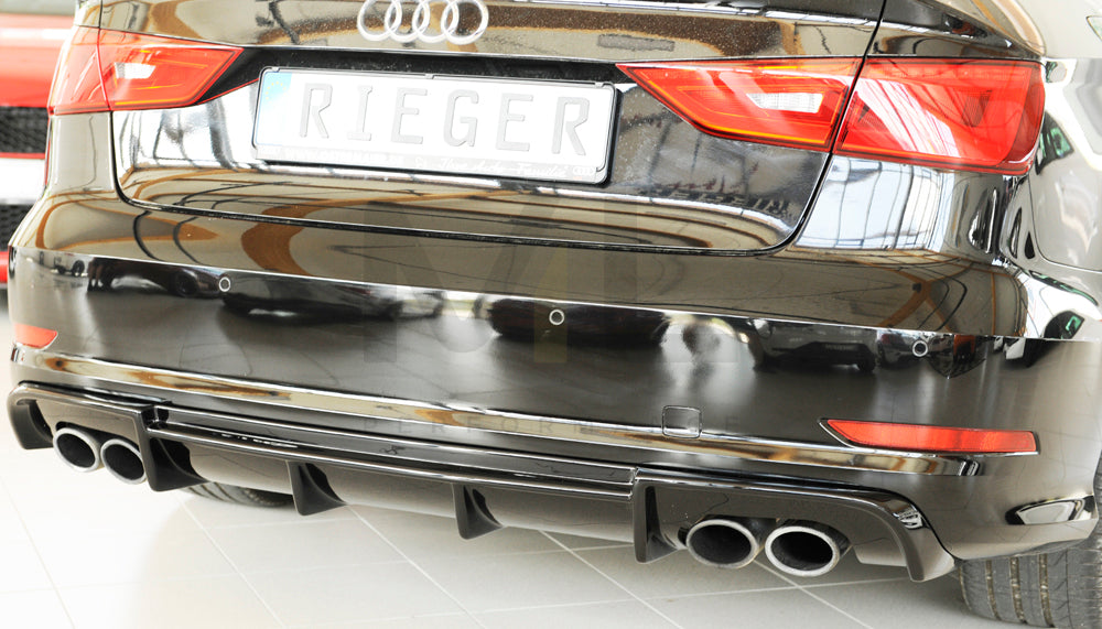 Rieger 00088164 Audi 8V S3 Rear Diffuser 5 | ML Performance EU Car Parts