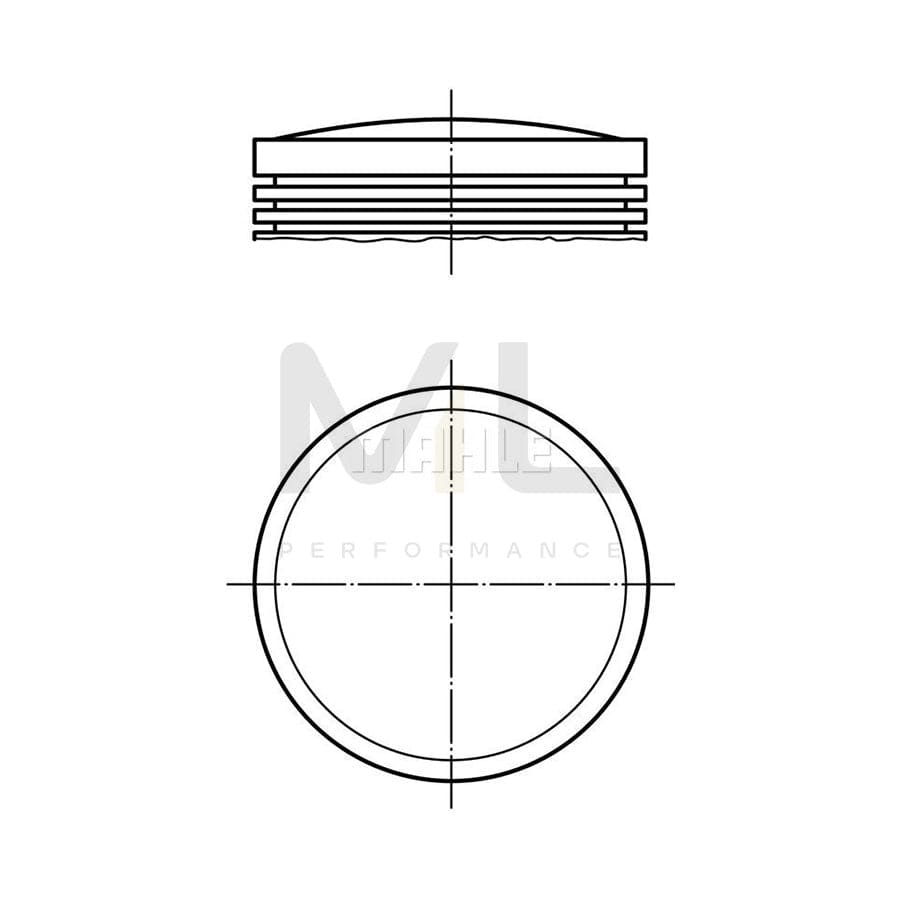 MAHLE ORIGINAL 029 50 01 Piston 77,50 mm | ML Performance Car Parts