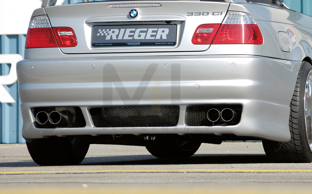 Rieger 00050233 BMW 3 Series E46 Rear Bumper 1 | ML Performance EU Car Parts