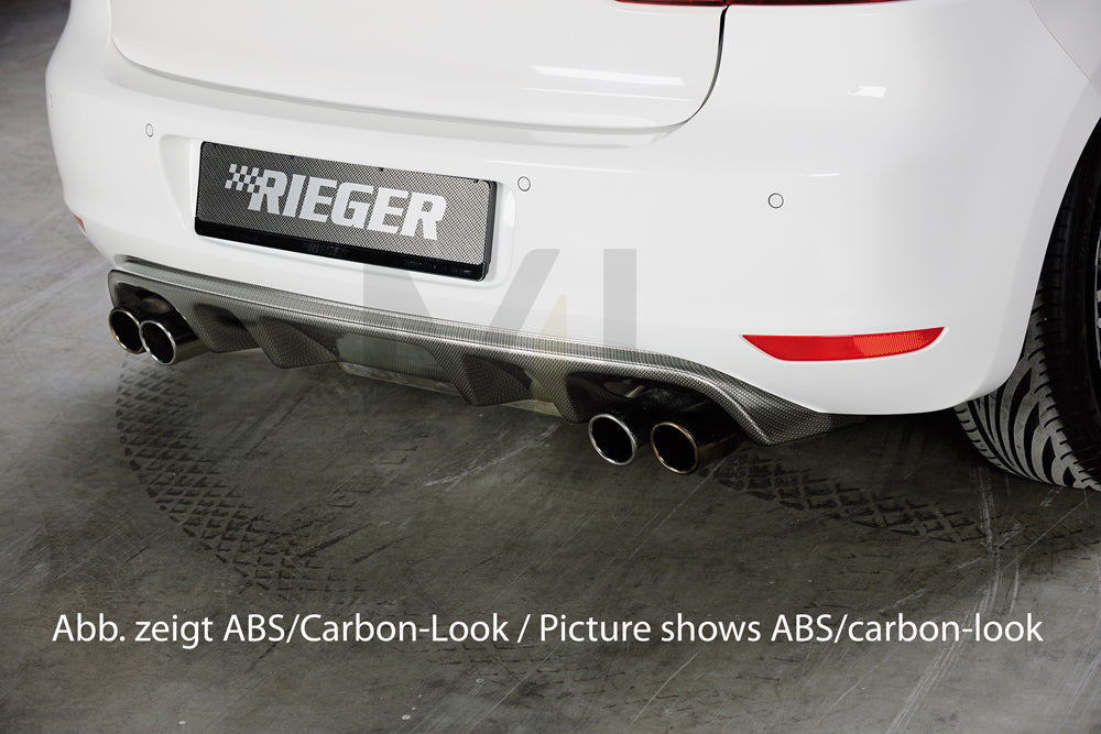 Rieger 00059511 VW Mk6 Golf Rear Diffuser 1 | ML Performance EU Car Parts