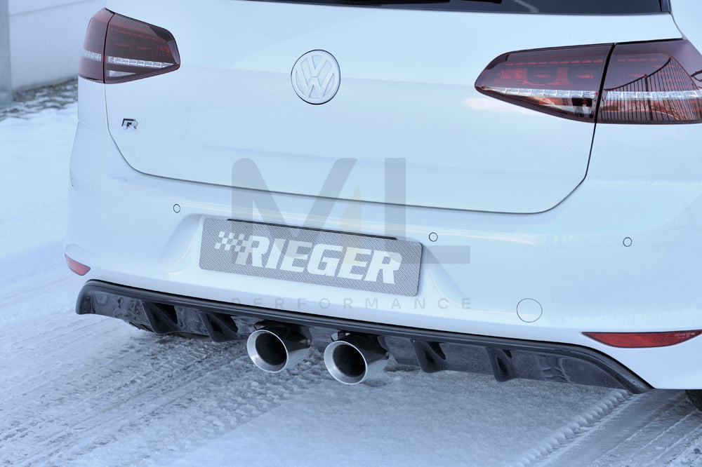 Rieger 00088092 VW Mk7 Golf R Rear Diffuser 3 | ML Performance EU Car Parts