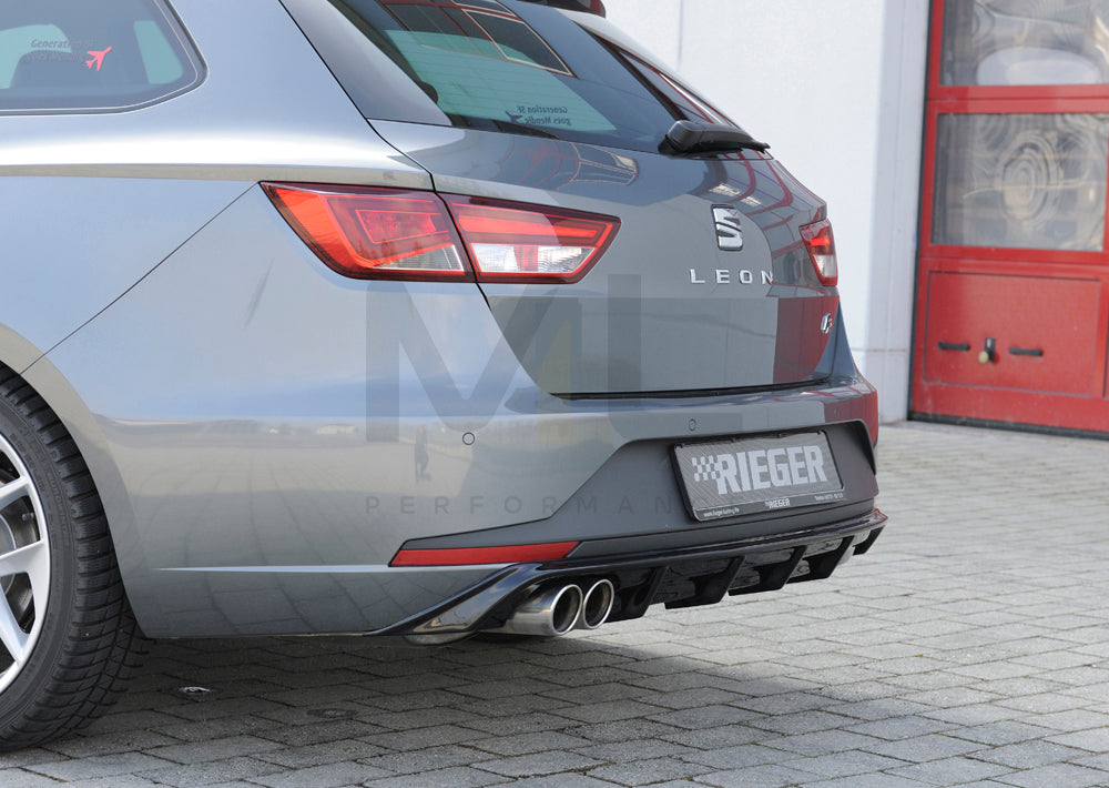 Rieger 00088103 SEAT 5F Leon FR Rear Diffuser 5 | ML Performance EU Car Parts