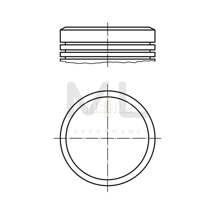 MAHLE ORIGINAL 007 30 03 Piston for FIAT 500 68,2 mm, without cooling duct | ML Performance Car Parts