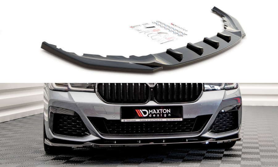 Maxton Design BM-5-G30F-MPACK-FD2T Front Splitter V.2 BMW Series 5 G30 Facelift M-Pack | ML Performance UK Car Parts