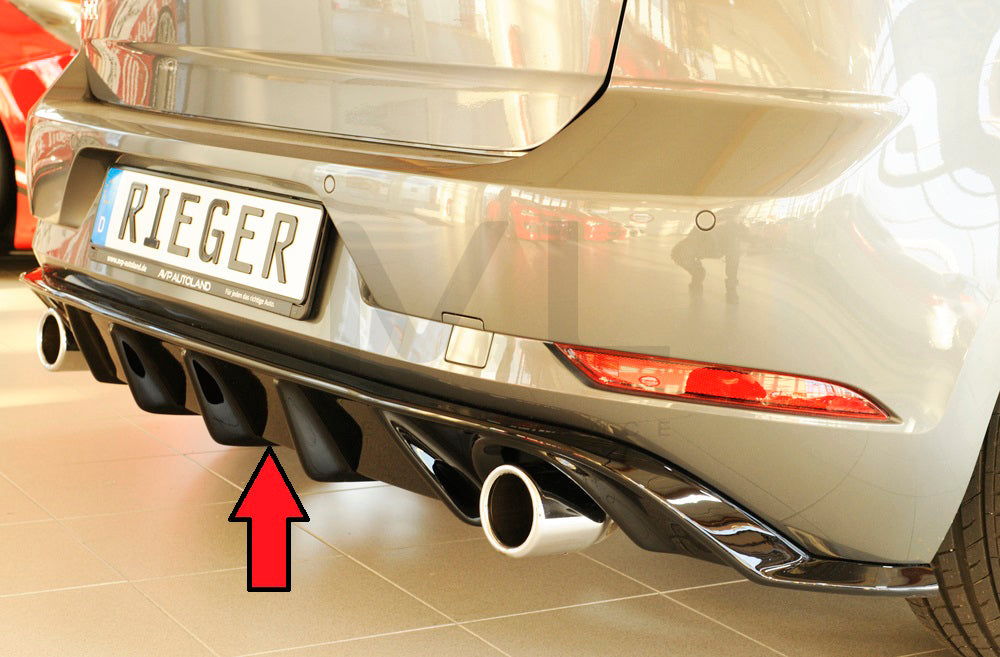 Rieger 00088160 VW Mk7 Golf GTI Rear Diffuser 3 | ML Performance EU Car Parts