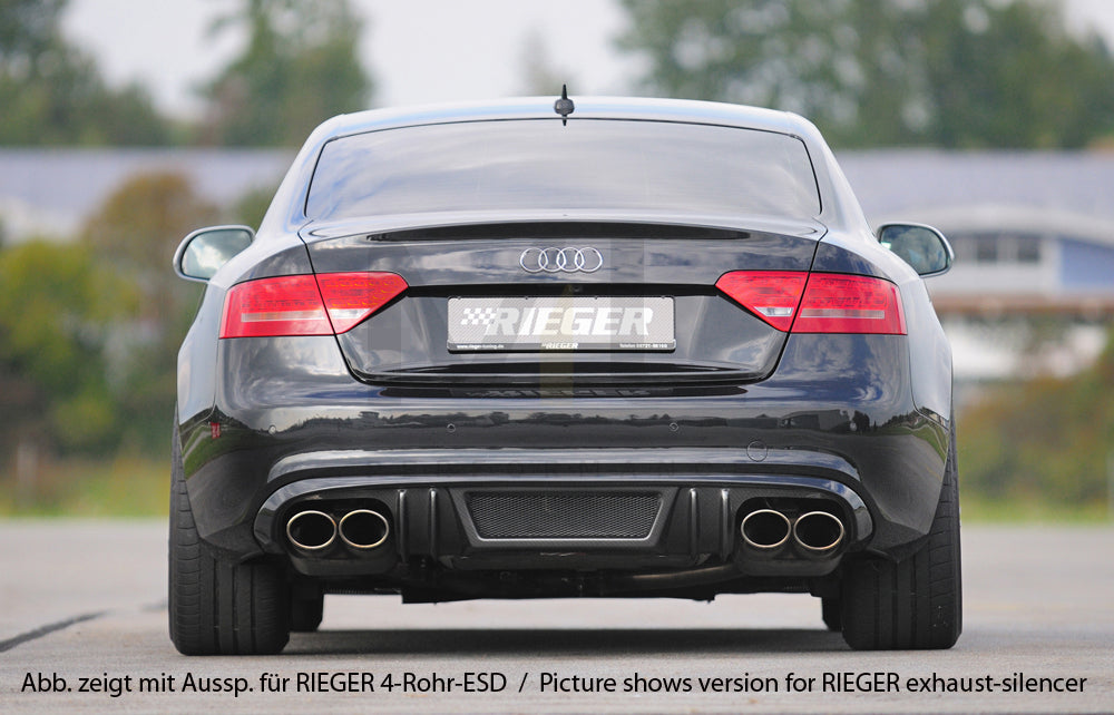 Rieger 00099088 Audi B8 B81 A5 Rear Diffuser 3 | ML Performance EU Car Parts