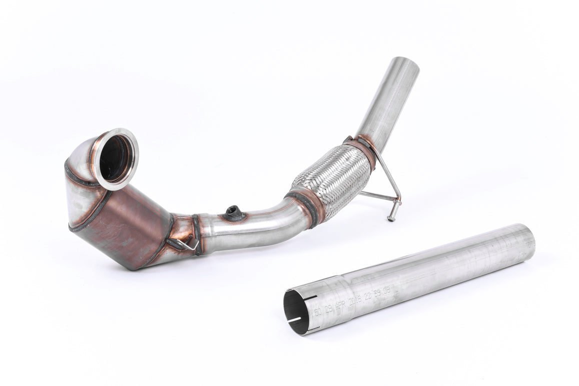 MillTek SSXVW417 Seat VW Large Bore Downpipe and Hi-Flow Sports Cat (Inc. Ibiza & Polo)