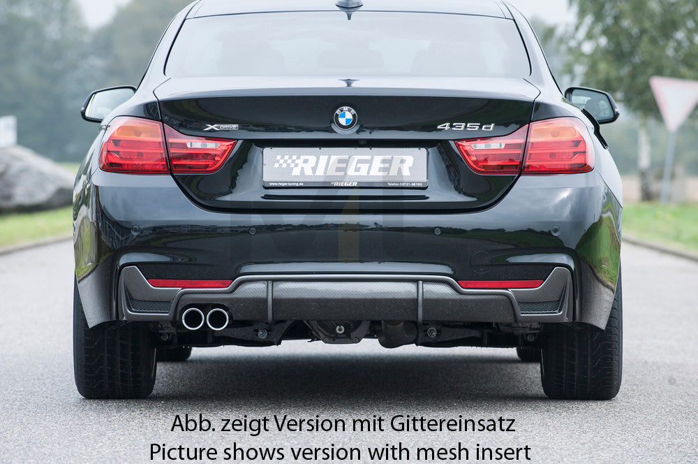 Rieger 00099261 BMW 4 Series F32 F33 F36 Rear Diffuser 7 | ML Performance EU Car Parts