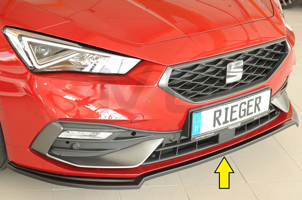 Rieger 00027050 SEAT Leon KL Front Splitter 1 | ML Performance EU Car Parts