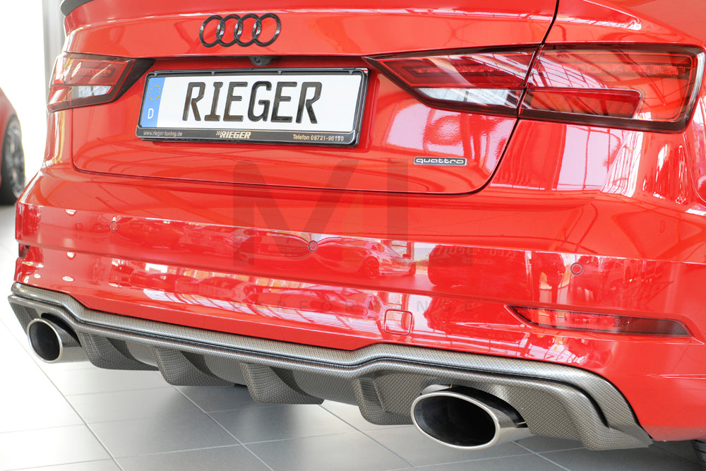 Rieger 00099617 Audi 8V Rear Diffuser (A3 & S3) 8 | ML Performance EU Car Parts