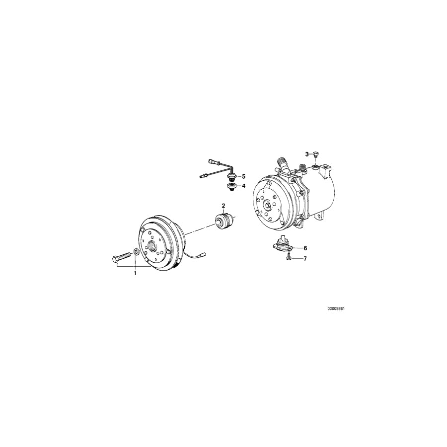 Genuine BMW 64521385571 E30 E28 E34 Temperature Switch (Inc. 528i, 735iL & 325i) | ML Performance EU Car Parts