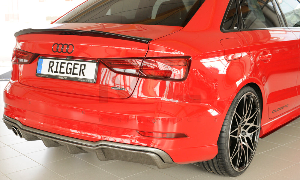 Rieger 00099614 Audi 8V A3 Rear Diffuser 7 | ML Performance EU Car Parts