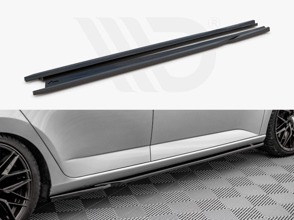 Maxton Design SK-FA-3-SD1T Side Skirts Diffusers Skoda Fabia MK3 (2014-2019) | ML Performance UK Car Parts