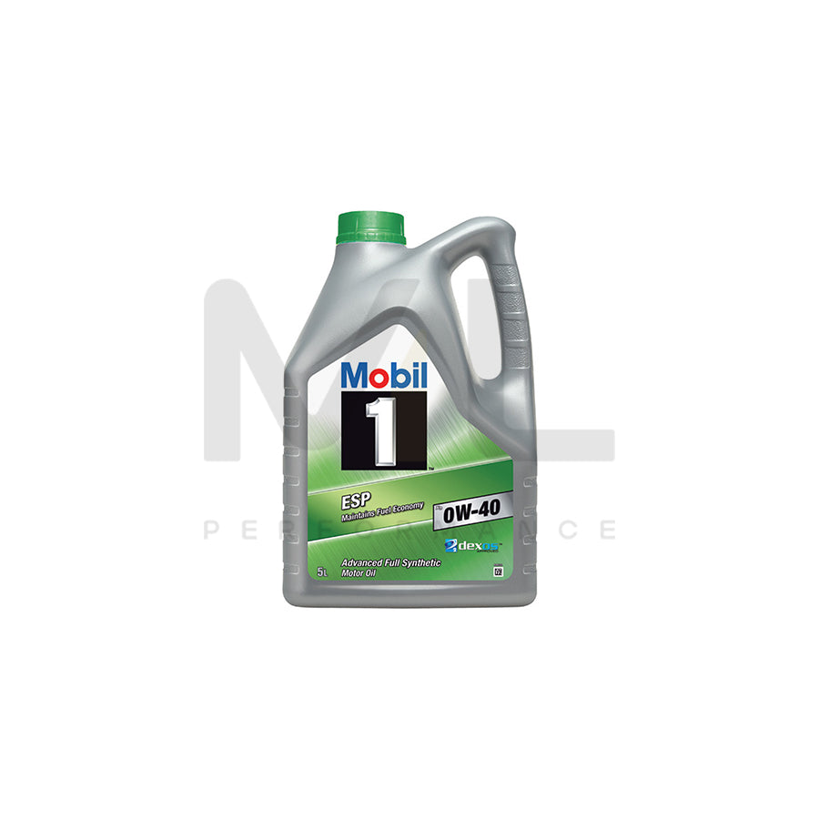 Mobil 1 ESP X3 Engine Oil - 0W-40 - 5Ltr Engine Oil ML Performance UK ML Car Parts