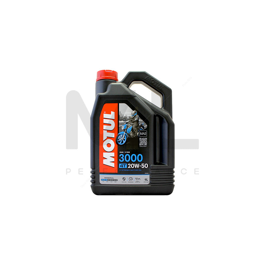 Motul 3000 4T 20w-50 4 Stroke EP Mineral Motorcycle Engine Oil 4l | Engine Oil | ML Car Parts UK | ML Performance