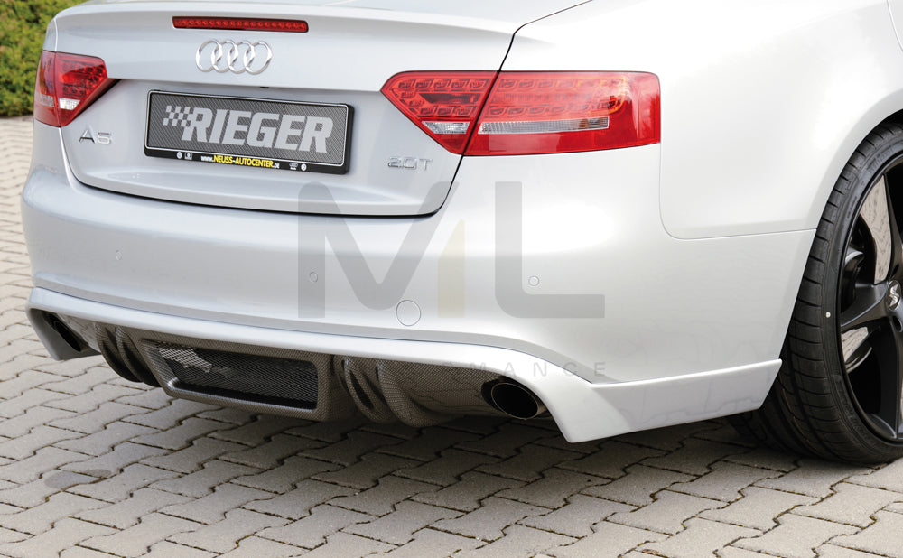 Rieger 00099889 Audi B8 B81 A5 Rear Diffuser 3 | ML Performance EU Car Parts