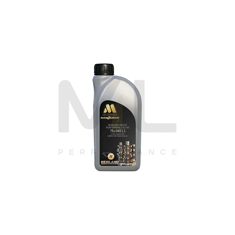 Millers Oils NANODRIVE Hewland UPB 75w-140 LS Transmission Oil 1l | Engine Oil | ML Car Parts UK | ML Performance