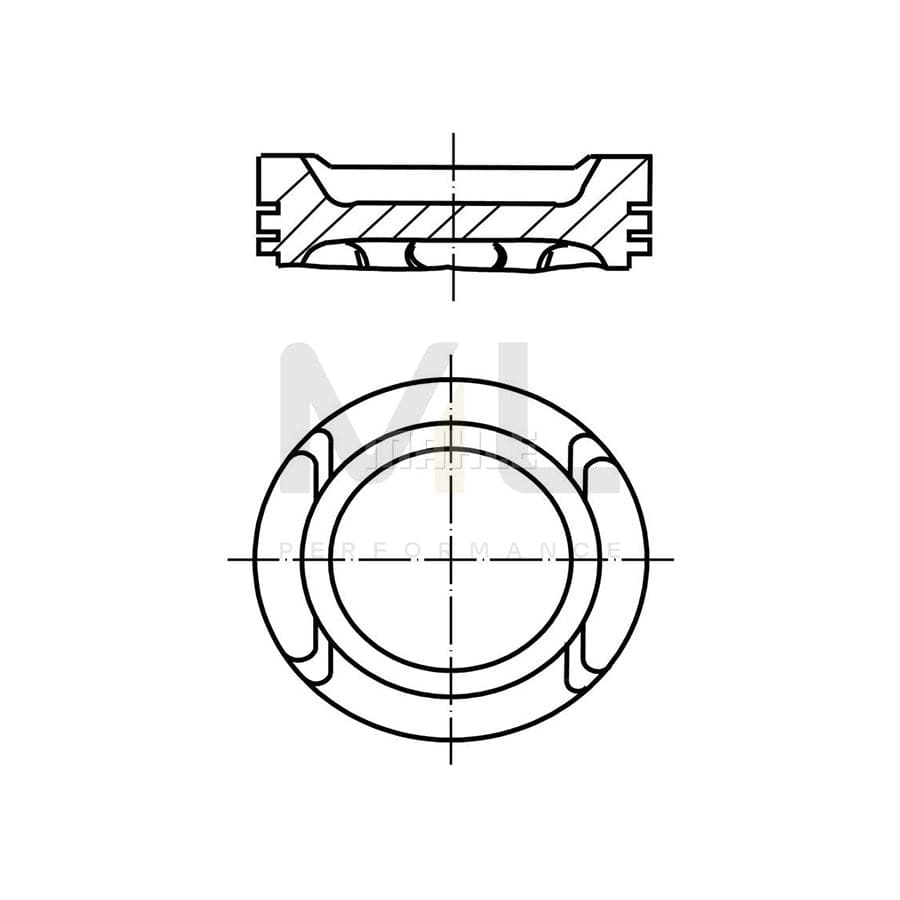 MAHLE ORIGINAL 030 60 13 Piston 83,01 mm | ML Performance Car Parts