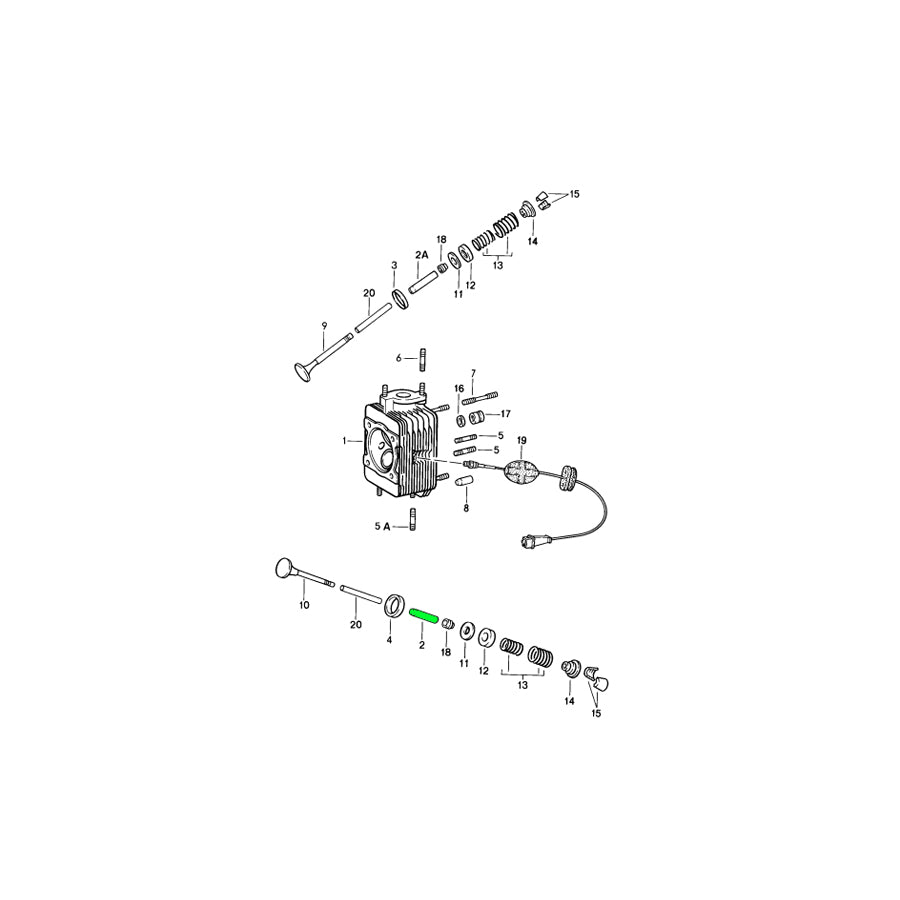 Genuine Porsche Valve Guide 1St Oversize Porsche 911 1965-89 | ML Performance EU Car Parts