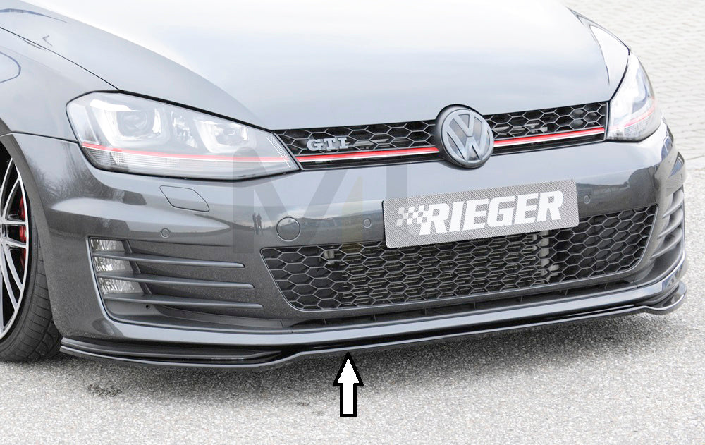 Rieger 00088099 VW Mk7 Golf Front Splitter (GTI & GTD) 1 | ML Performance EU Car Parts