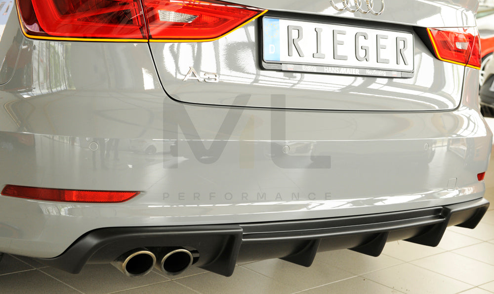 Rieger 00056807 Audi 8V A3 Rear Diffuser 2 | ML Performance EU Car Parts