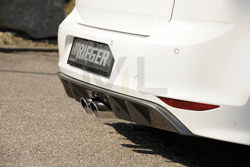 Rieger 00099276 VW Mk7 Golf Rear Diffuser 3 | ML Performance EU Car Parts