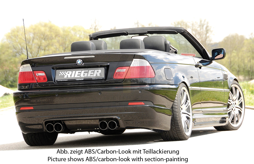 Rieger 00099576 BMW 3 Series E46 Rear Diffuser 2 | ML Performance EU Car Parts