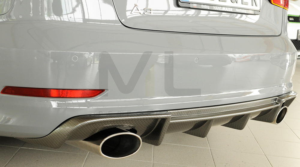 Rieger 00099369 Audi 8V Rear Diffuser (A3 & S3) 7 | ML Performance EU Car Parts