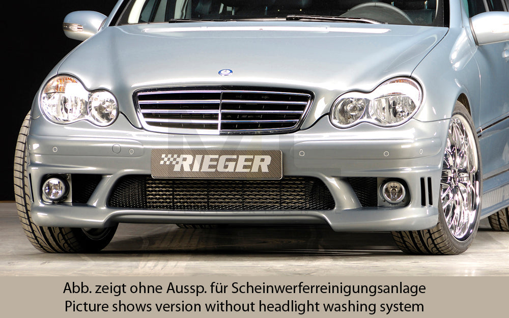 Rieger 00025204 Mercedes-Benz W203 C-Class Front Bumper 4 | ML Performance EU Car Parts