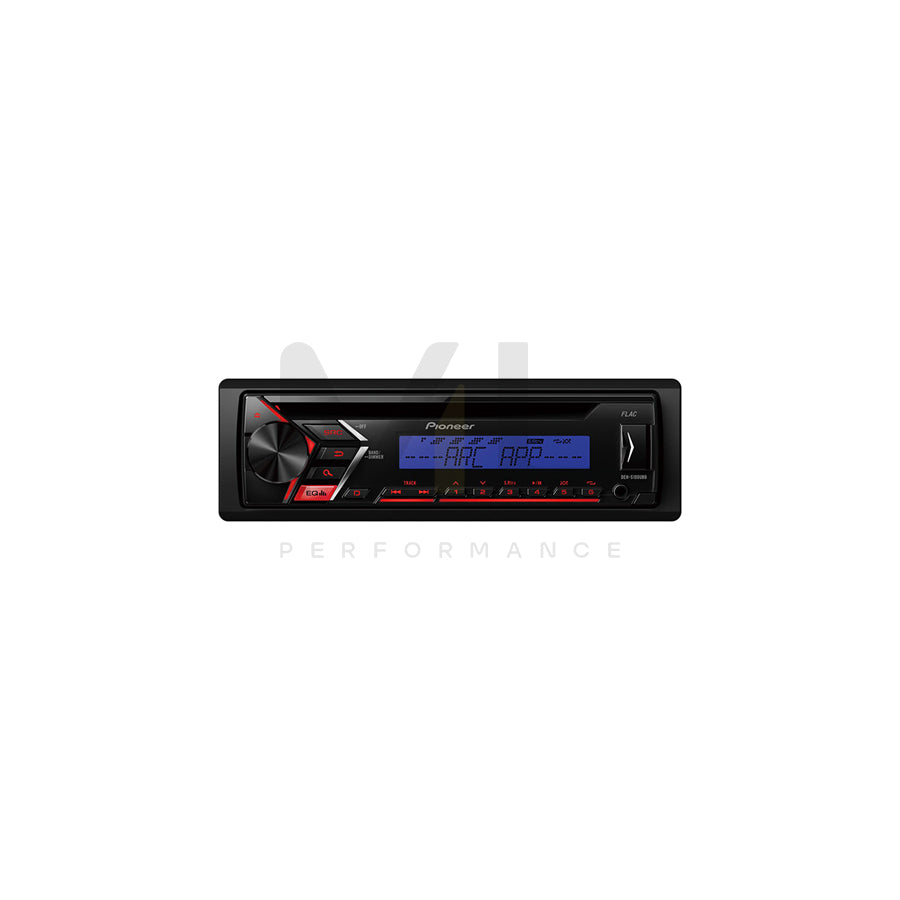 PIONEER DEH-S100UBB DEH-S100UBB Car stereo CD/USB, 1 DIN, 12V, FLAC, MP3, WAV, WMA | ML Performance Car Parts