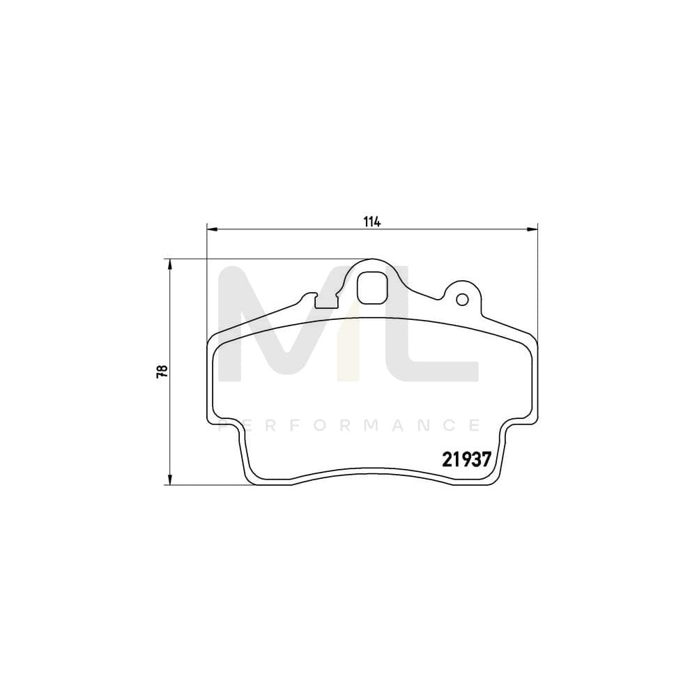 Brembo P 65 007 Brake Pad Set Prepared For Wear Indicator | ML Performance Car Parts