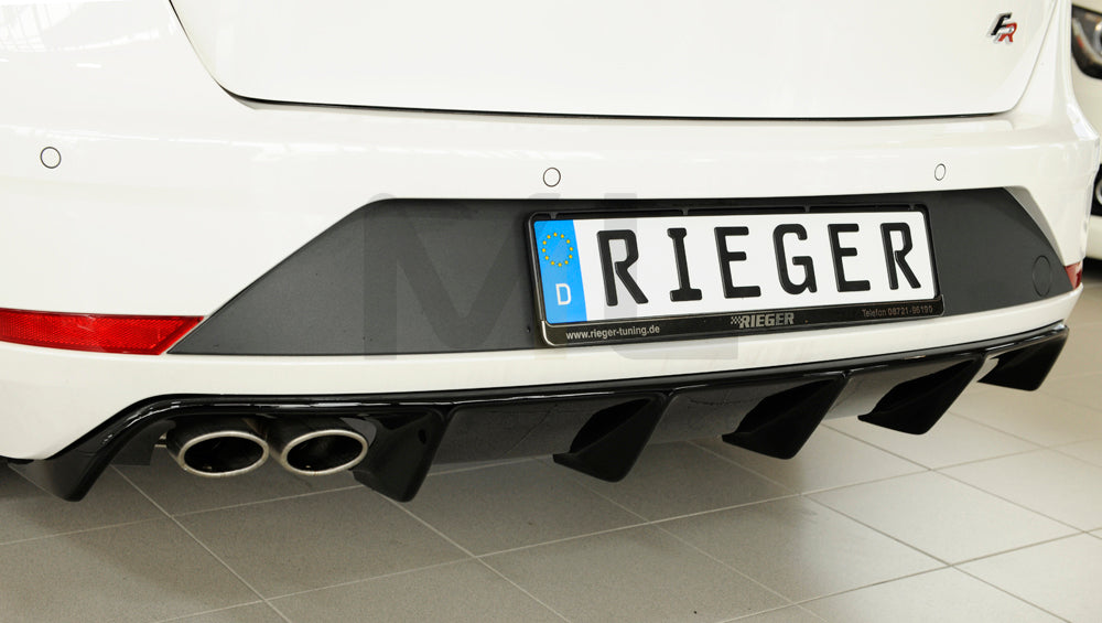 Rieger 00088176 SEAT 5F Leon FR Rear Diffuser 2 | ML Performance EU Car Parts