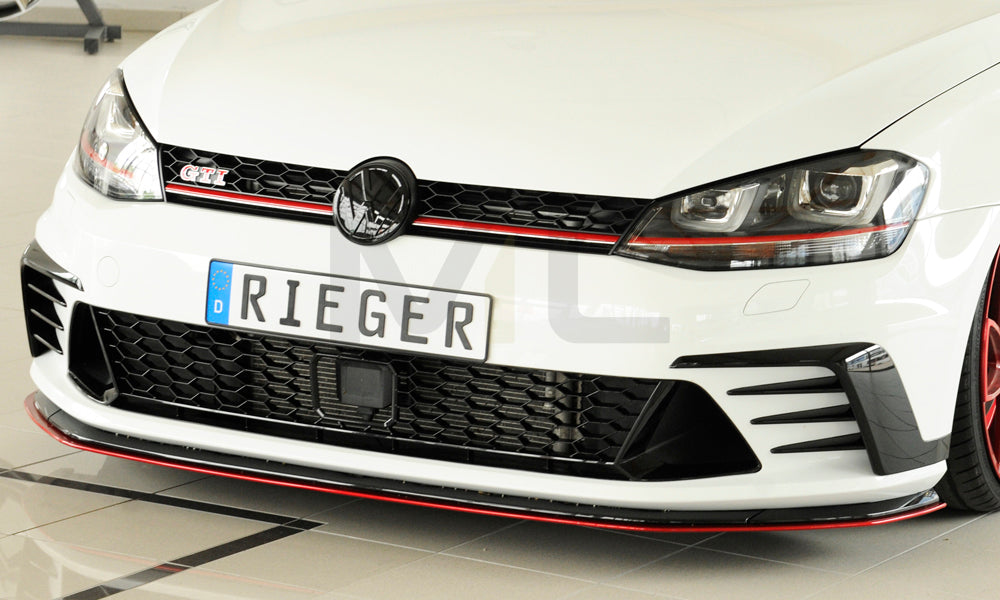 Rieger 00059574 VW Mk7 Golf GTI Clubsport Front Splitter 4 | ML Performance EU Car Parts